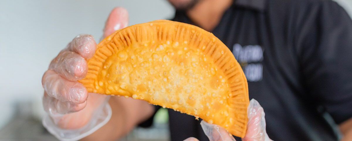 hand made Puerto Rican empanadilla