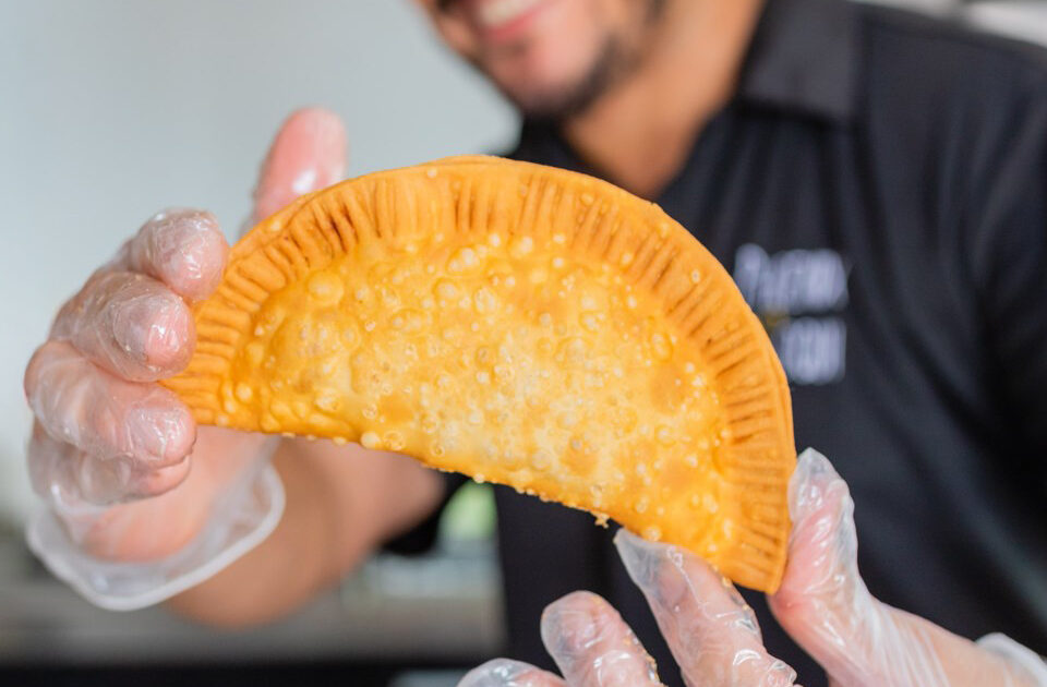 hand made Puerto Rican empanadilla